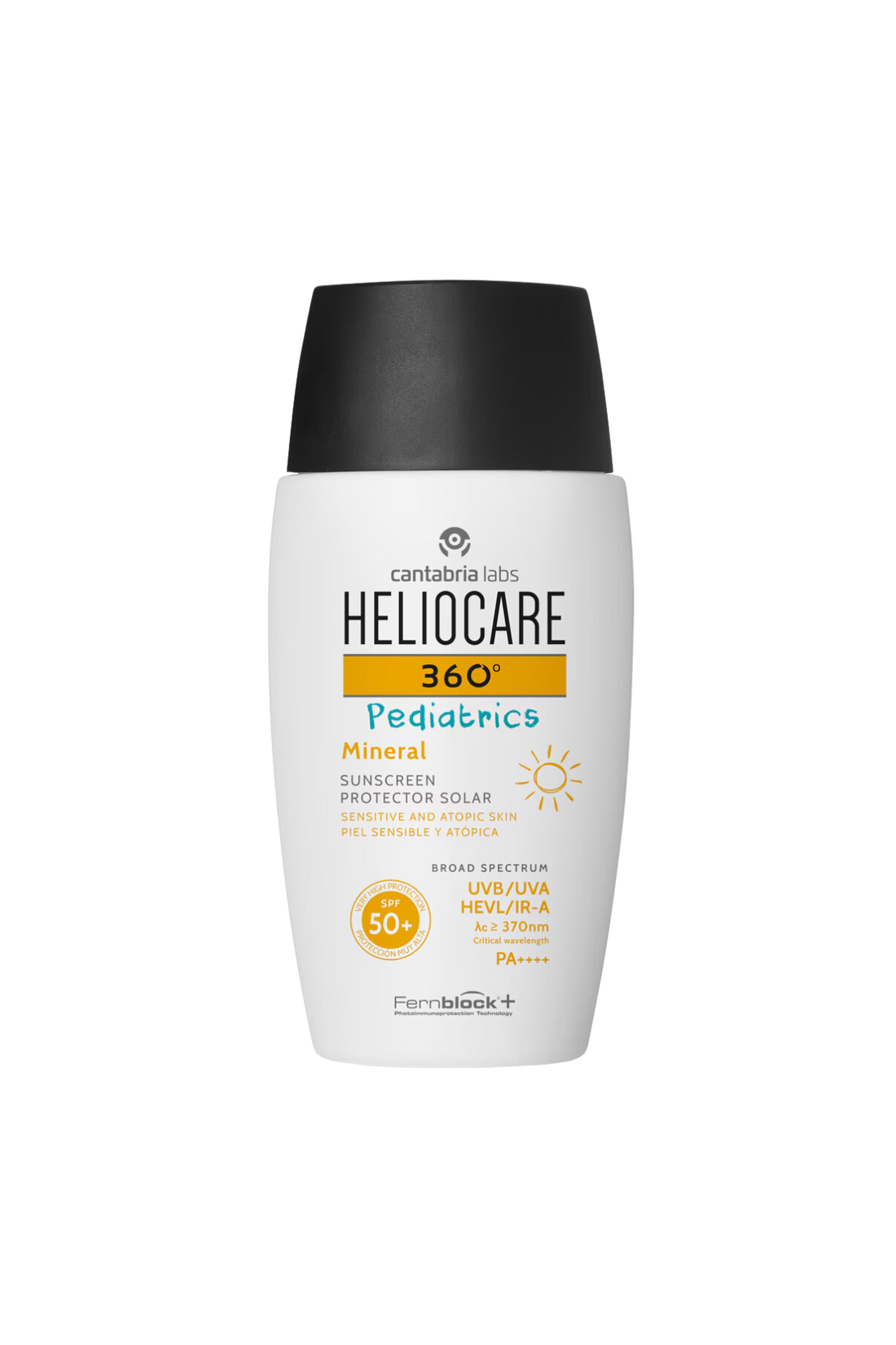Heliocare 360 Pediatrics (kids vanaf 3 maanden) mineral sunscreen SPF 50+ voor gezicht